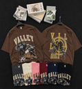 004 Vintage American-Style Distressed Number Short Sleeve T-Shirt