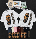 006 Vintage American-Style Distressed Number Short Sleeve T-Shirt