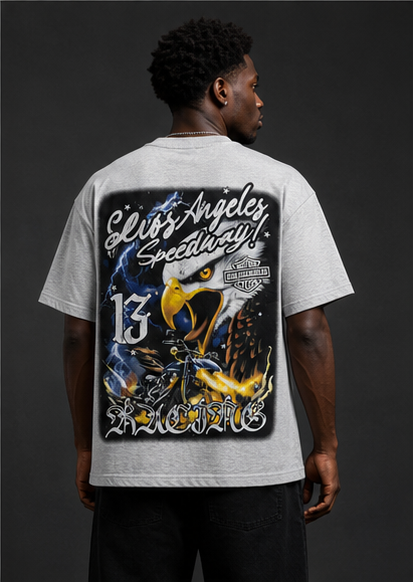 114 Vintage American-Style Distressed Number Short Sleeve T-Shirt