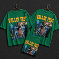 105 Vintage American-Style Distressed Number Short Sleeve T-Shirt