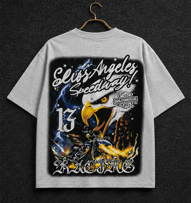 114 Vintage American-Style Distressed Number Short Sleeve T-Shirt