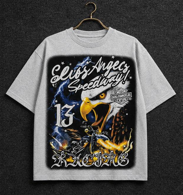 114 Vintage American-Style Distressed Number Short Sleeve T-Shirt